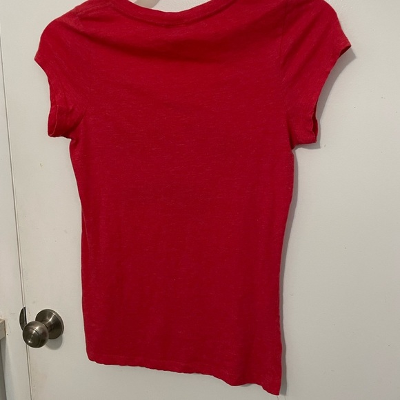 NBA Women’s Miami Heat shimmer logo Red V Neck Short sleeve large - Picture 5 of 5